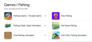 fishing games
